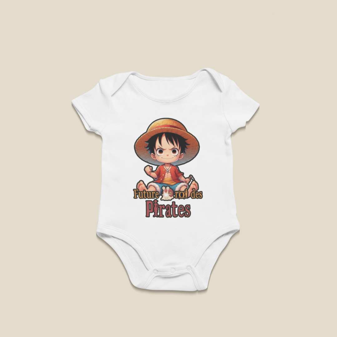 Body bébé One Piece Luffy Futur Roi des Pirates