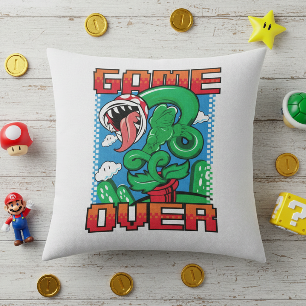 Coussin Mario "Game Over" 1 Coussin Mario "Game Over"