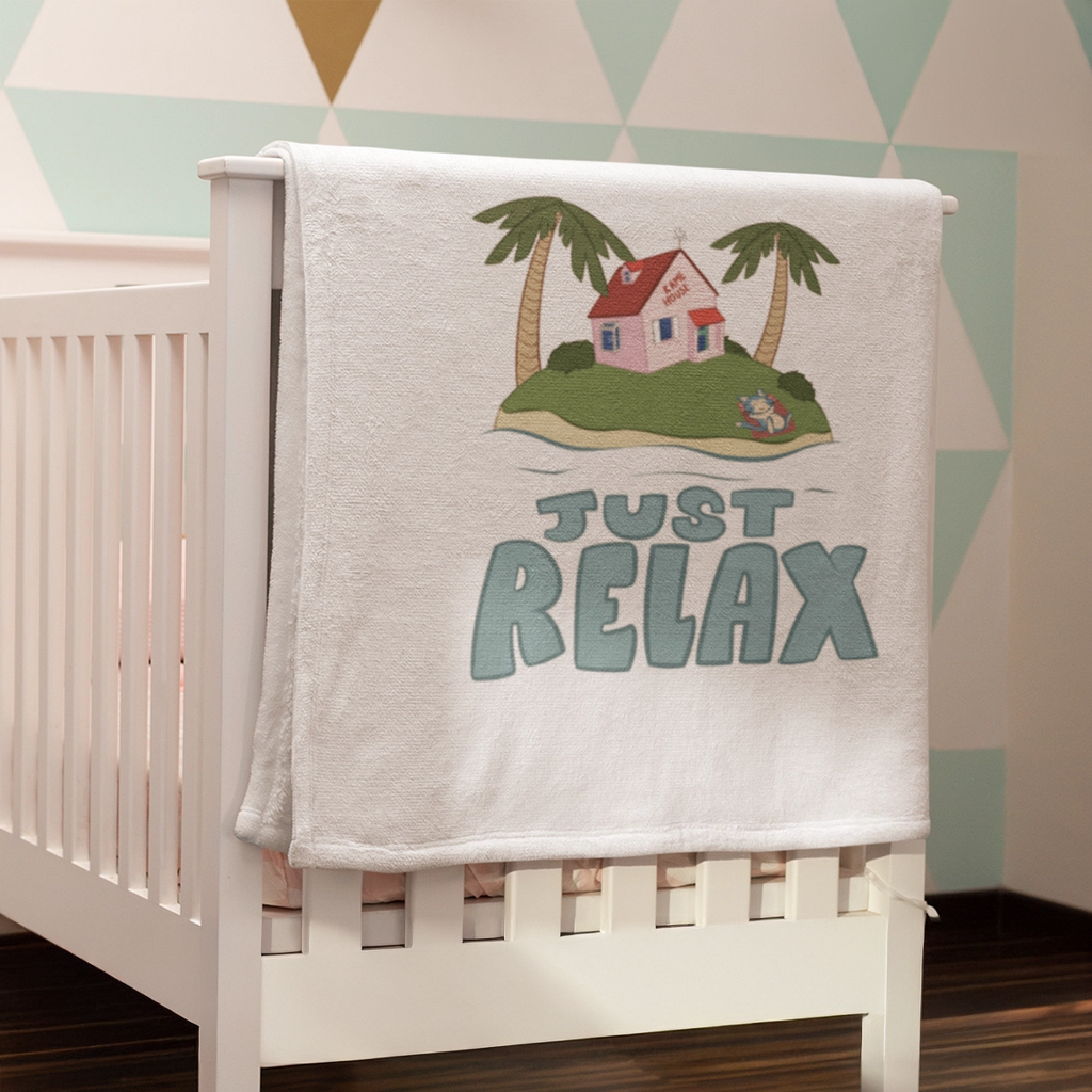 Plaid bébé Dragon ball "just relax" 2 Plaid bébé Dragon ball "just relax" – Image 2