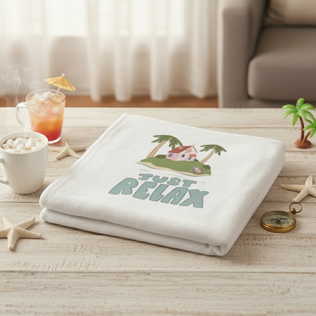 Plaid bébé Dragon ball "just relax" 1 Plaid bébé Dragon ball "just relax"