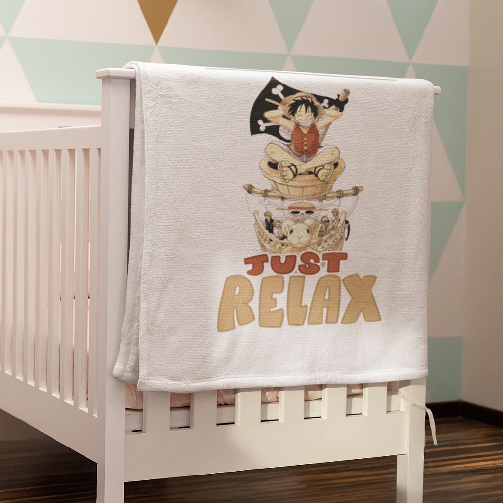 Plaid bébé One Piece “Just Relax” 2 Plaid bébé One Piece “Just Relax” – Image 2