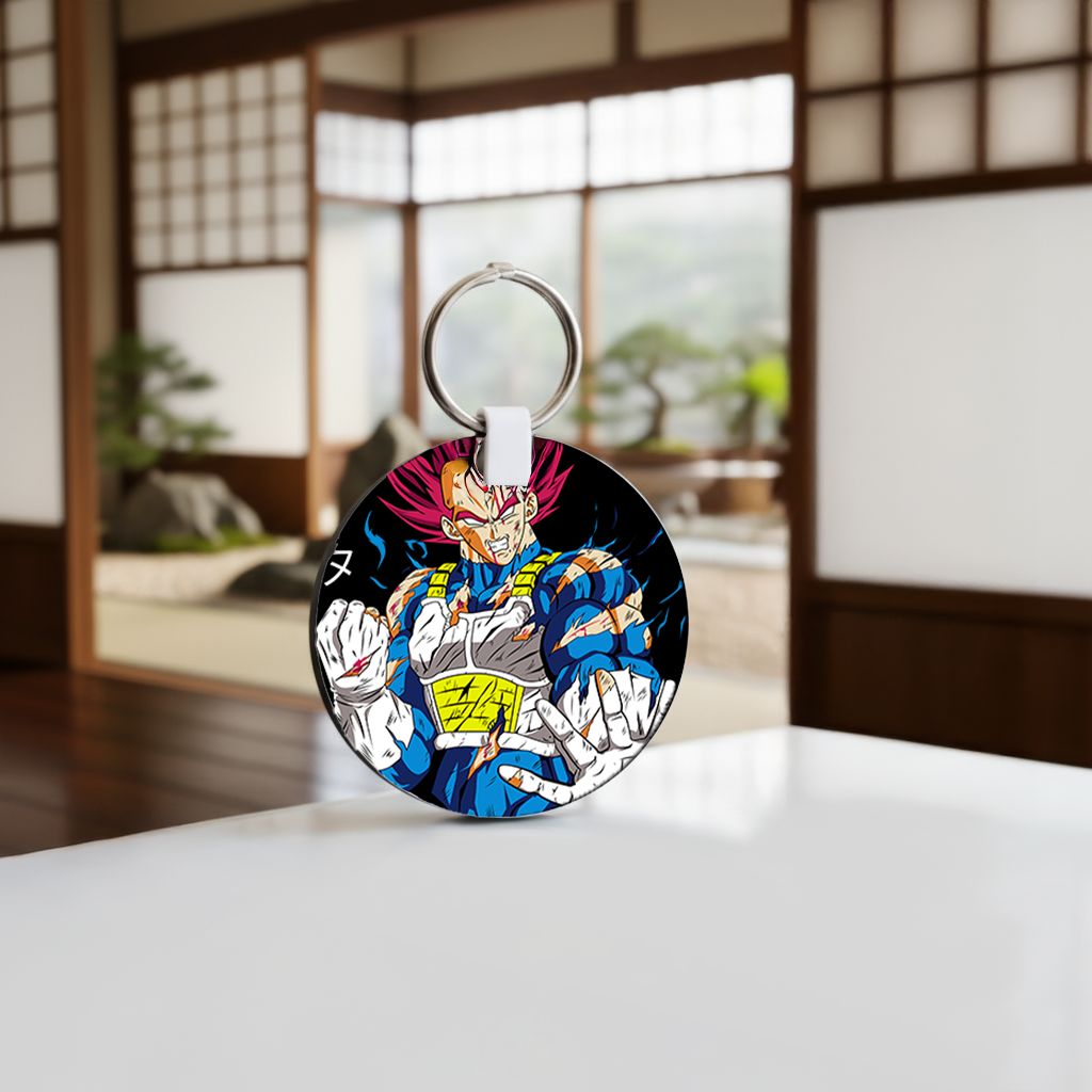 Porte-clé Super Saiyan Rond 1 Porte-clé Super Saiyan Rond