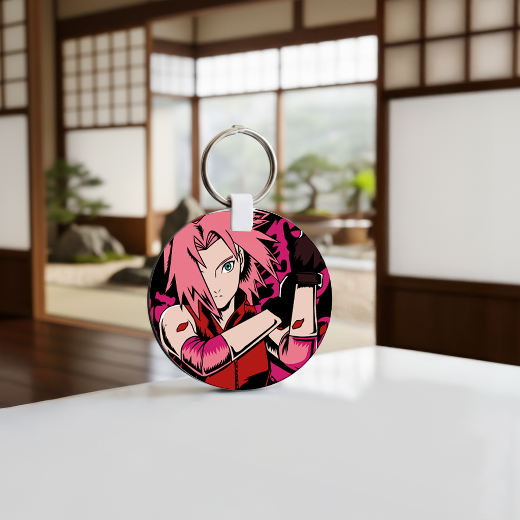 Porte-clé Sakura Rond 1 Porte-clé Sakura Rond